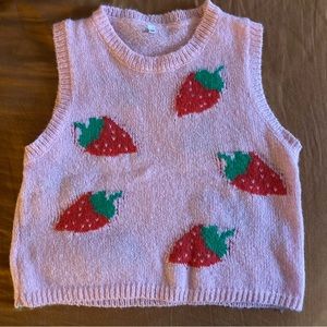 Strawberry Sweater Vest